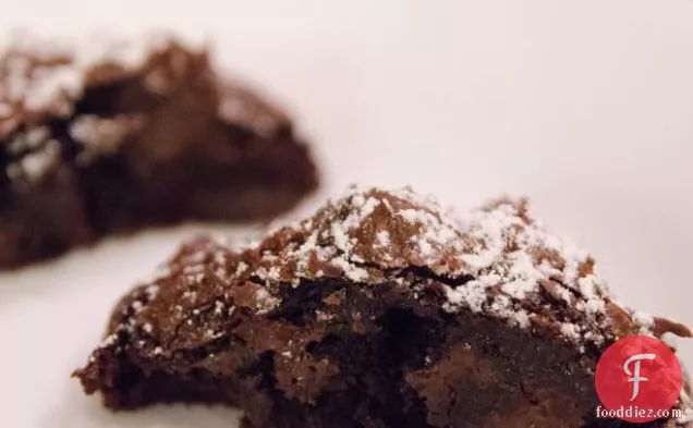 Flourless Deep Dark Chocolate Cookies