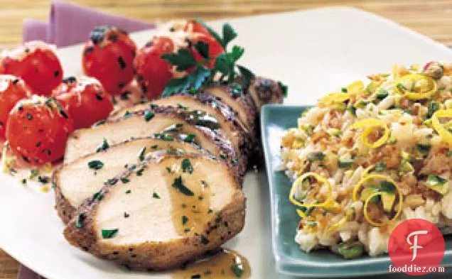 Spice-Rubbed Chicken Breasts with Lemon-Shallot Sauce