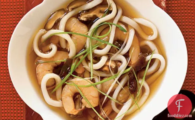 Udon Soup with Shrimp