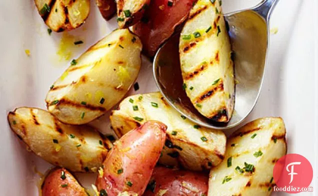 Grilled Lemon and Chive Potatoes