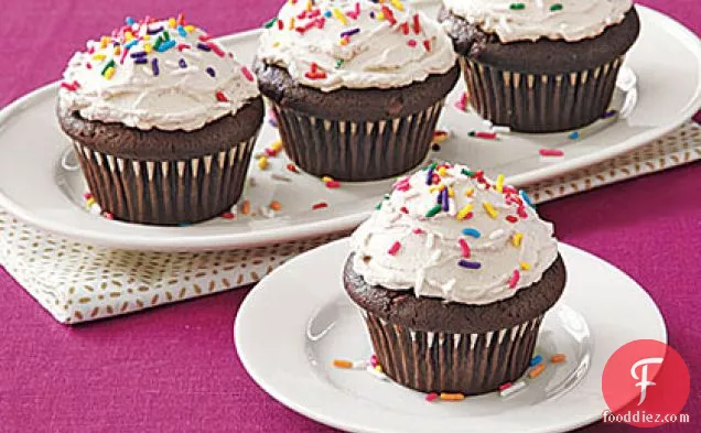 Double-Chocolate Cupcakes