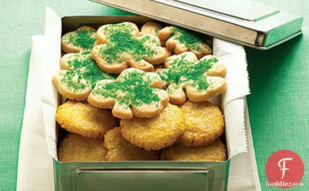 Shamrock and Gold Coin Cookies