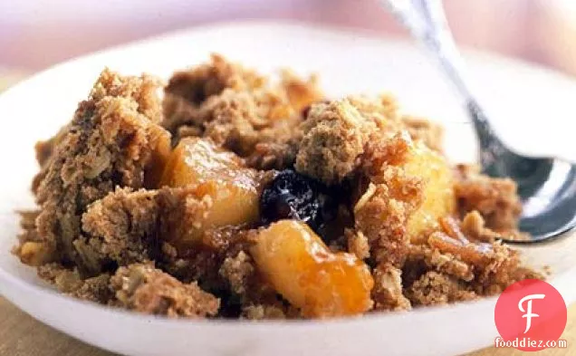 Pear, Apple, and Cherry Crumble