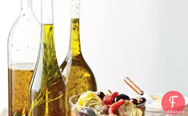 Herb-Infused Olive Oils: French