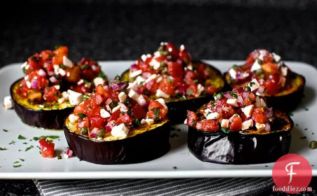 Roasted Eggplant With Ricotta And Mint