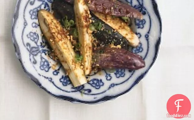 Steamed Eggplant With Peanuts And Scallions