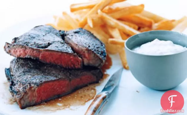 Broiled Steak with Horseradish Cream