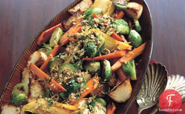 Roasted Vegetables with Pecan Gremolata