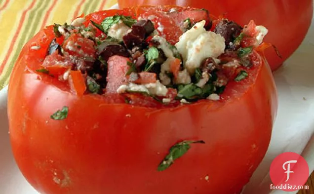 Cheese and Olive-Stuffed Tomatoes