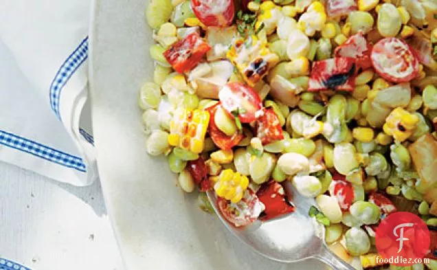Grilled Corn-and-Butter Bean Salad