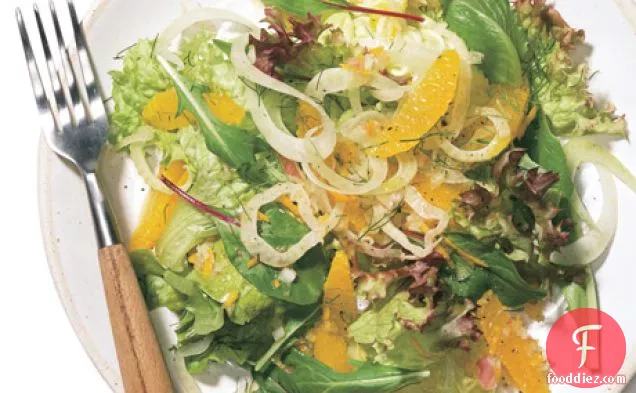 Mixed Greens with Tangerines and Fennel
