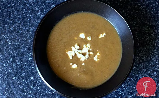 भुना हुआ बैंगन सूप