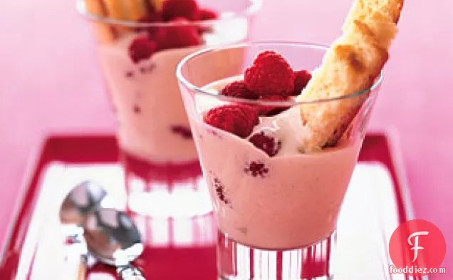 Marsala and Mascarpone Mousse with Pound Cake and Berries