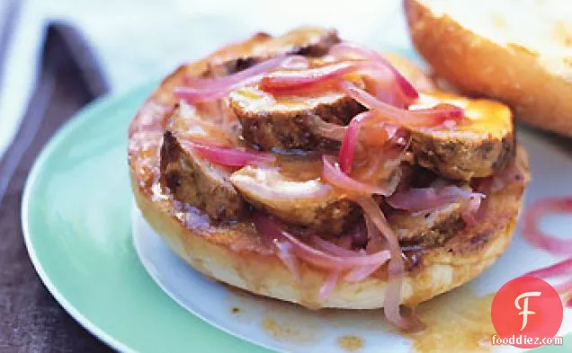Barbecued Pork Sandwiches with Pickled Red Onion