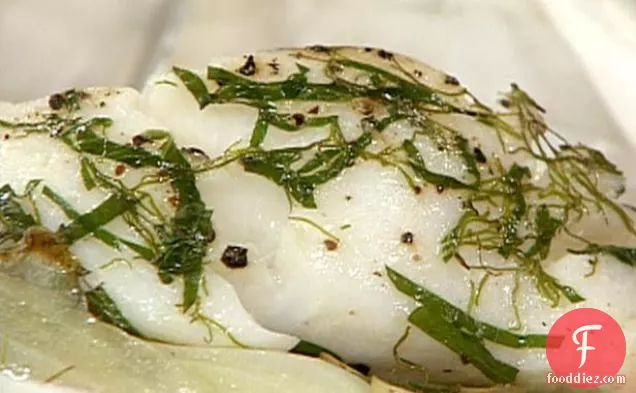 Cod in a Sack with Fennel and Onion