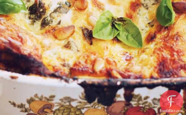 Roast Chicken And Grilled Eggplant Lasagna Recipe
