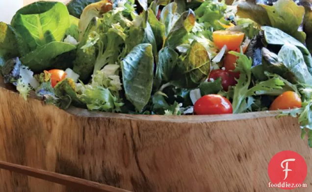 Artichoke, Cherry Tomato, and Feta Salad with Artichoke-Pesto Crostini