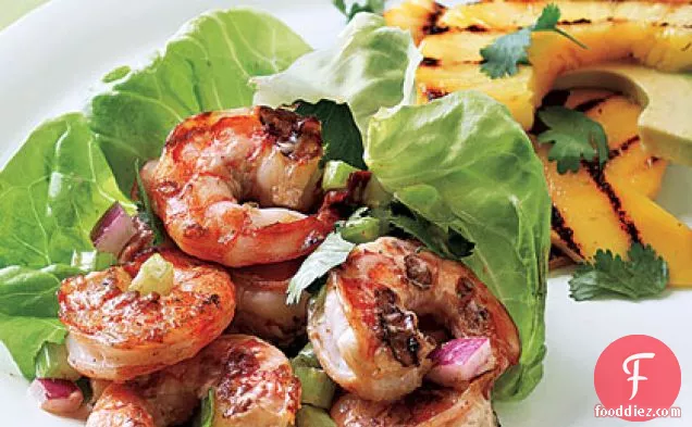 मसालेदार चिपोटल झींगा सलाद