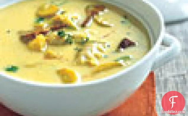 Cod Chowder with Saffron and Fingerling Potatoes