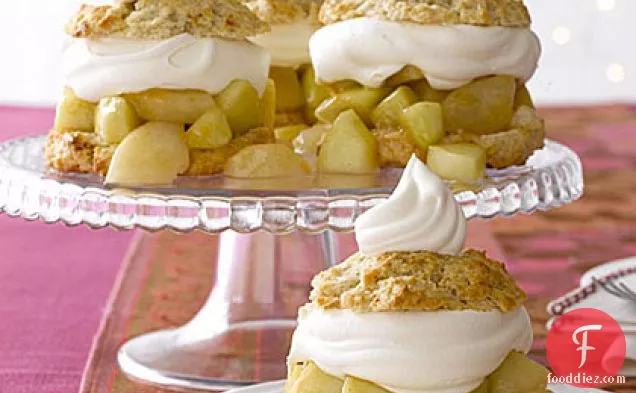 Pear and Apple Shortcakes