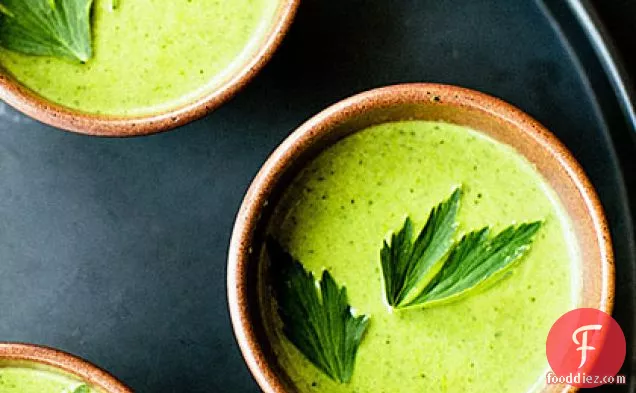 Lovage and Lettuce Soup