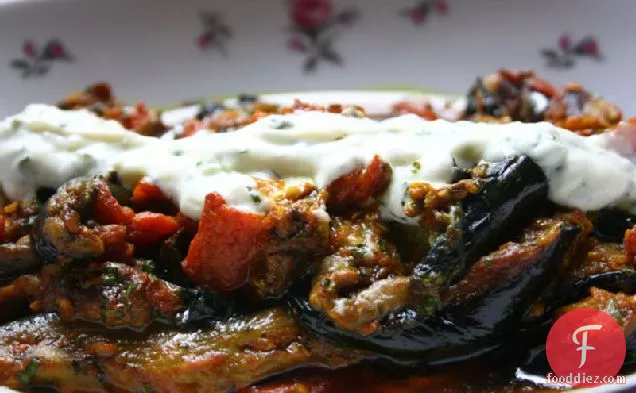 Burani Bonjon (spicy Braised Eggplant)