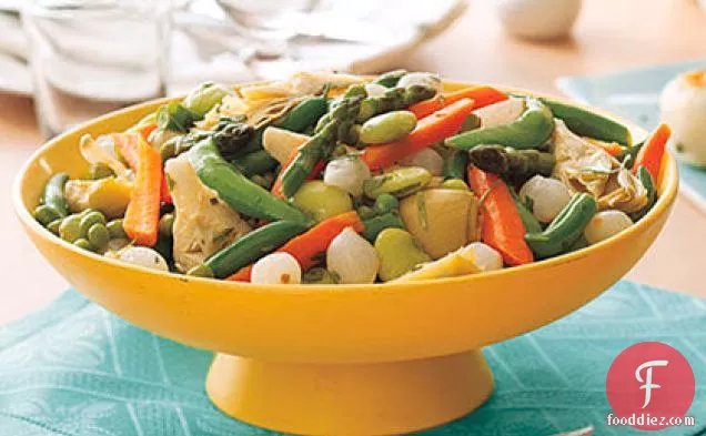 Spring Vegetables with Lemon and Tarragon