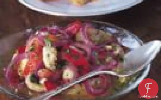 Eggplant Salad With Onions And Peppers (escalivada)