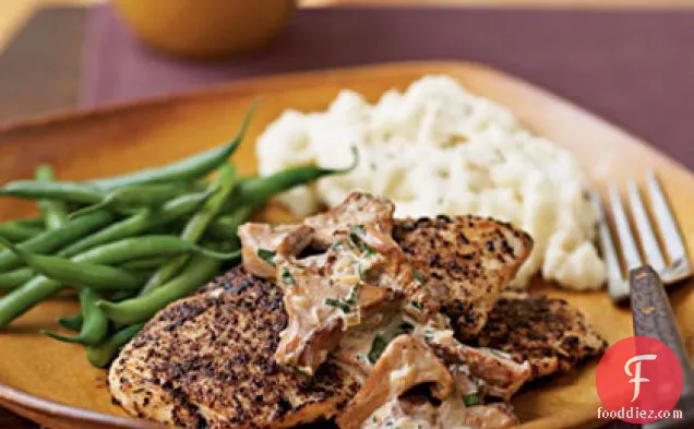 Porcini-Dusted Chicken Scaloppine