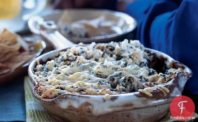 Garlicky Spinach Dip with Hearts of Palm