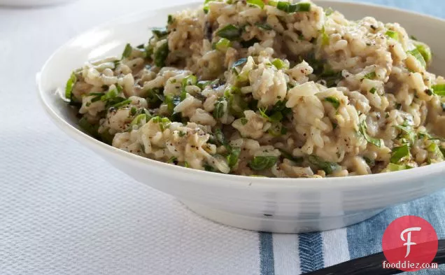 Grilled Eggplant Risotto