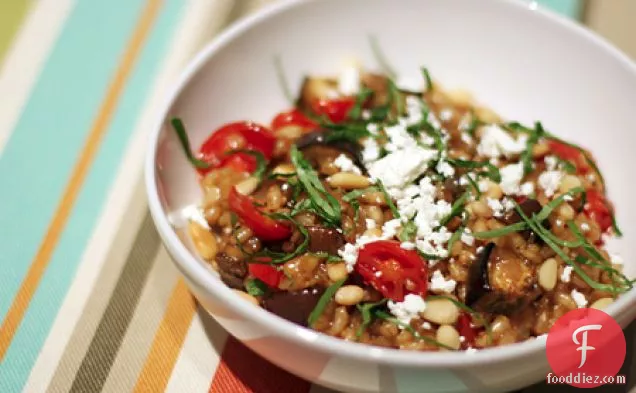 Barley Risotto With Eggplant And Tomatoes