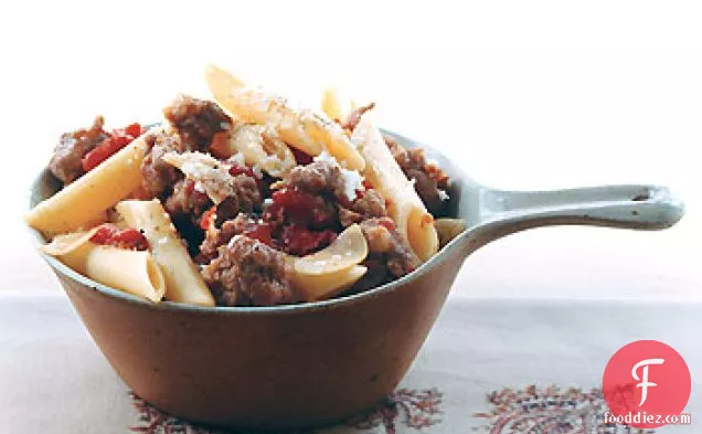 Penne with Sausage and Tomato Sauce