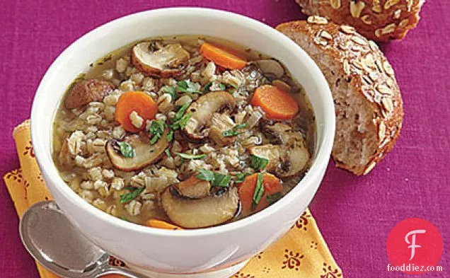 Quick Mushroom-Barley Soup