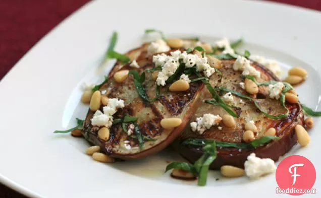 Grilled Eggplant And Goat Cheese Salad