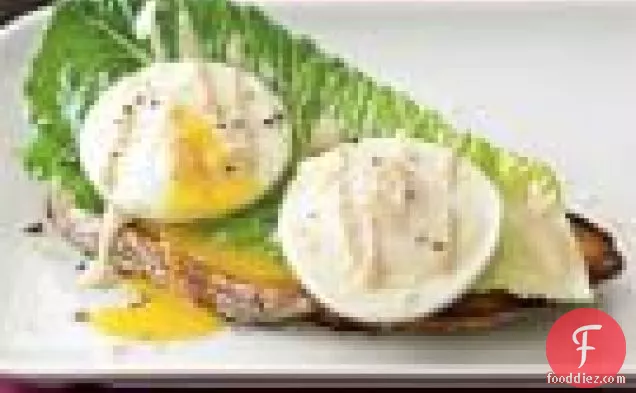 Caesar Salad With Poached Eggs