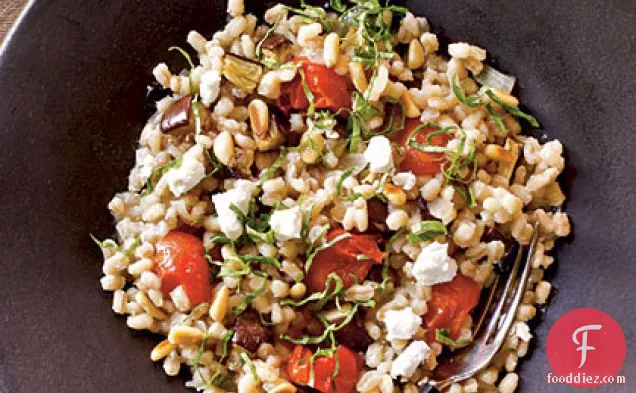 Barley Risotto with Eggplant and Tomatoes