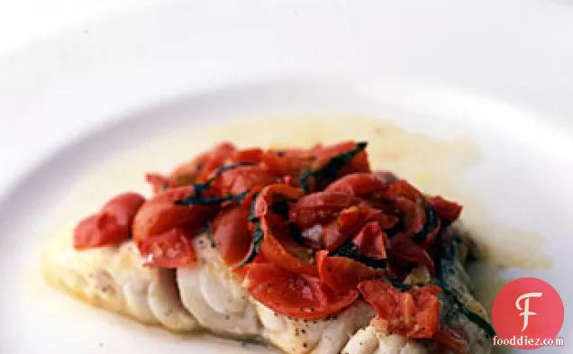 Grouper with Tomato and Basil