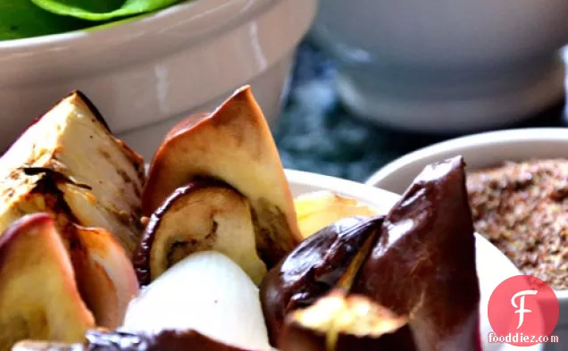 नींबू नारियल बैंगन फ्राइज़