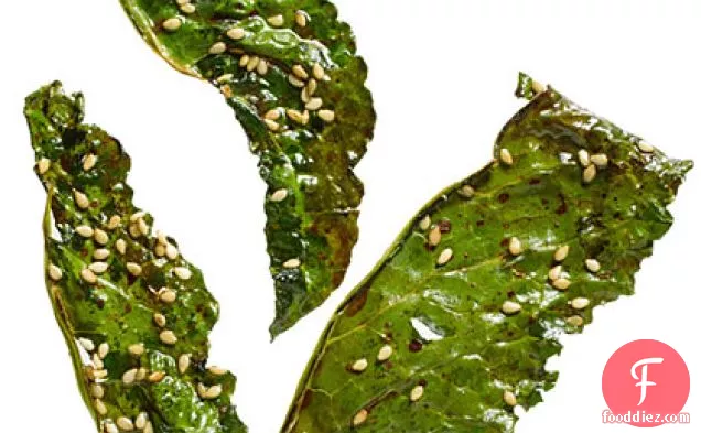 Soy and Sesame Kale Chips