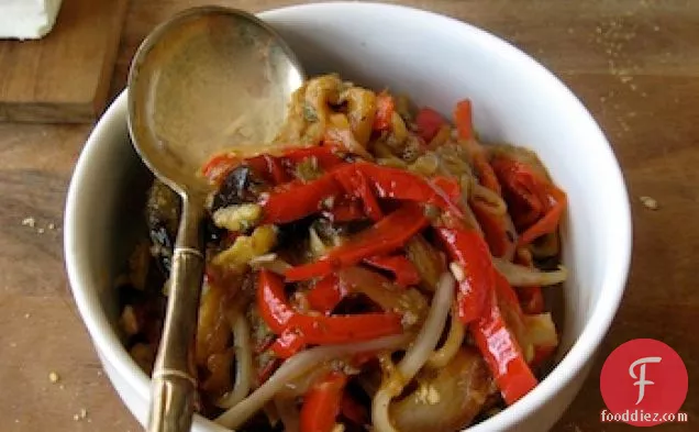 Roasted Eggplant And Pepper Relish