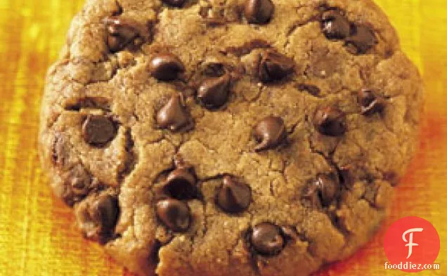 Hazelnut-Butter Cookies with Mini Chocolate Chips