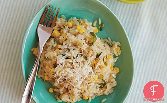 Risotto with Corn and Basil