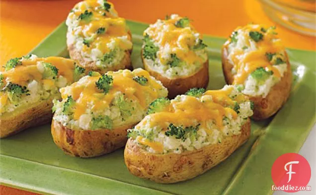 Broccoli-and- Cheese-Stuffed Baked Potatoes