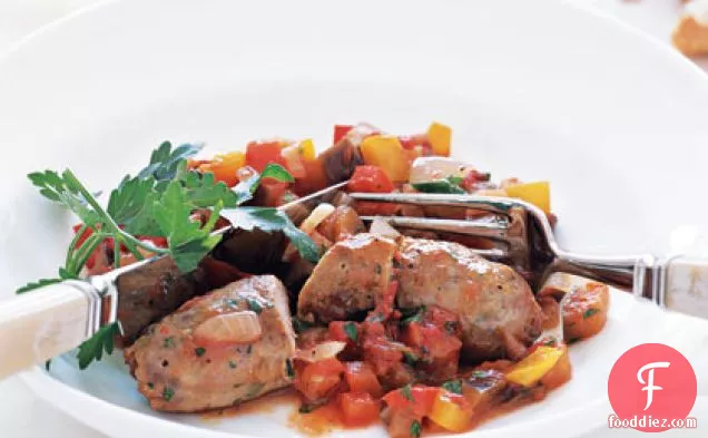 Sausages with Ratatouille