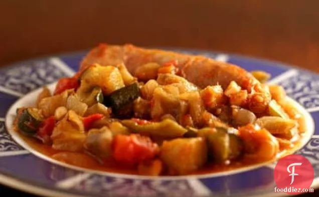 Italian Sausages With Ratatouille