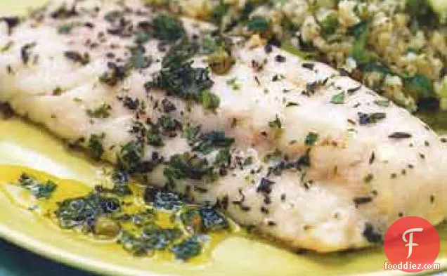 Herb-Roasted Sea Bass with Salsa Verde