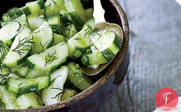 Braised Cucumbers with Dill