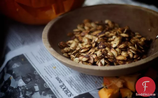 Toasted Pumpkin Seeds with Chili and Lime