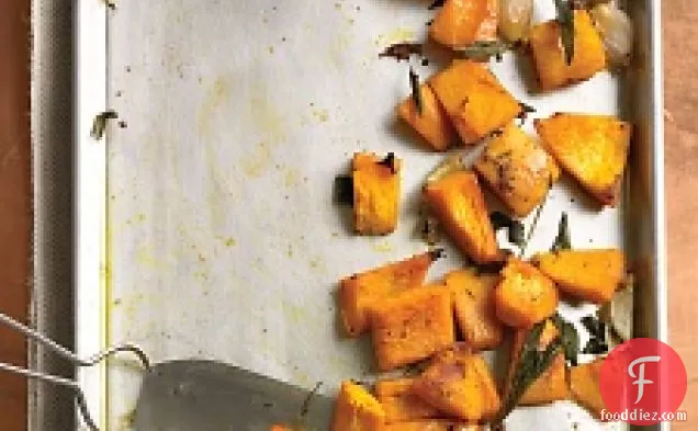 Roasted Pumpkin With Shallots And Sage